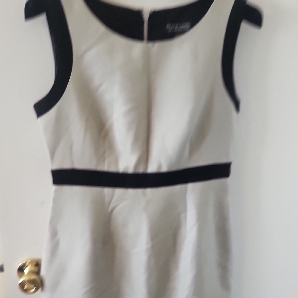 Black Label Black and White Sheath Mini Dress